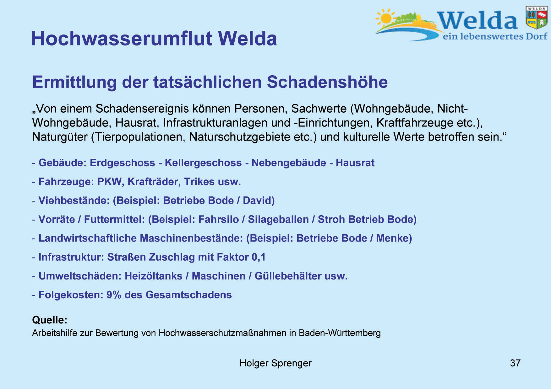 Hochwasserschutz Welda 